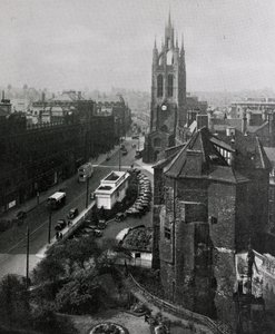 Vue de la cathédrale Saint-Nicolas, Newcastle-upon-Tyne - English Photographer